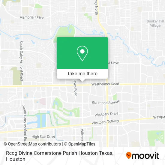 Rccg Divine Cornerstone Parish Houston Texas map