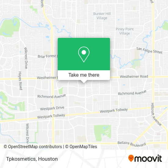 Tpkosmetics map