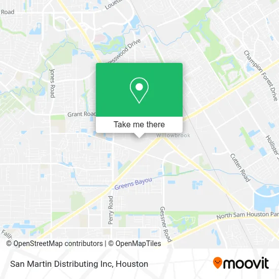 San Martin Distributing Inc map