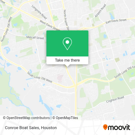 Conroe Boat Sales map