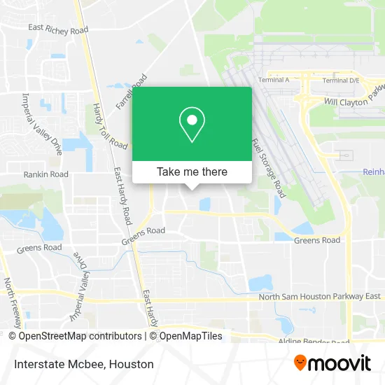 Interstate Mcbee map