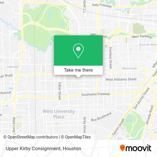 Upper Kirby Consignment map