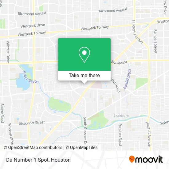 Da Number 1 Spot map