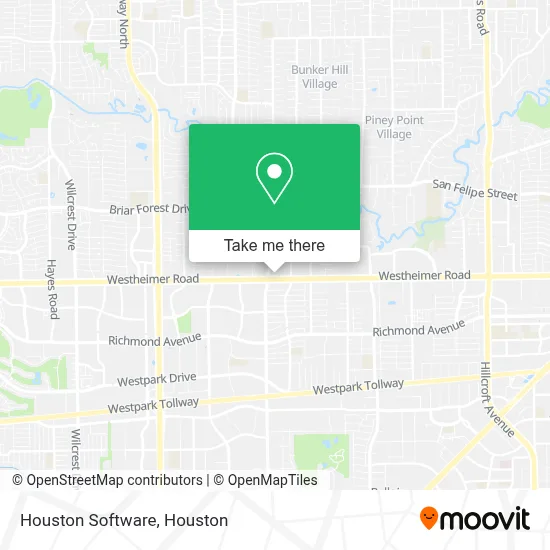 Houston Software map