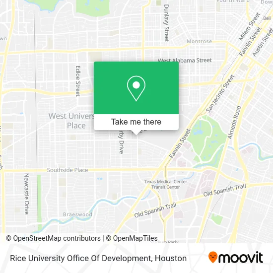Rice University Office Of Development map