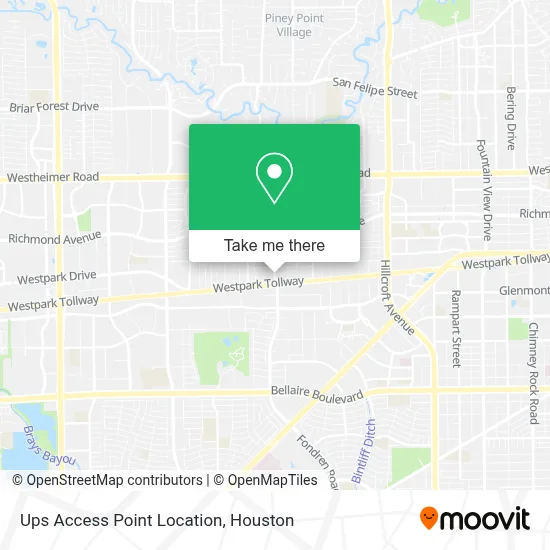 Ups Access Point Location map