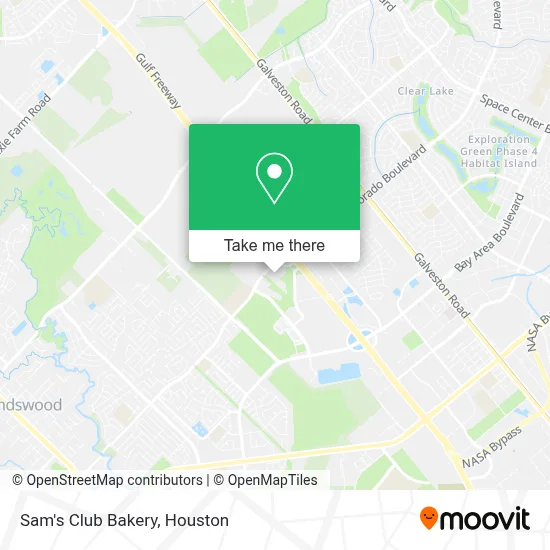 Sam's Club Bakery map
