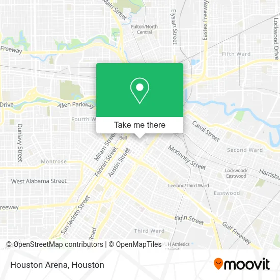 Houston Arena map