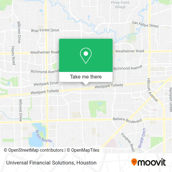 Universal Financial Solutions map