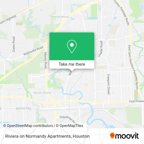 Riviera on Normandy Apartments map