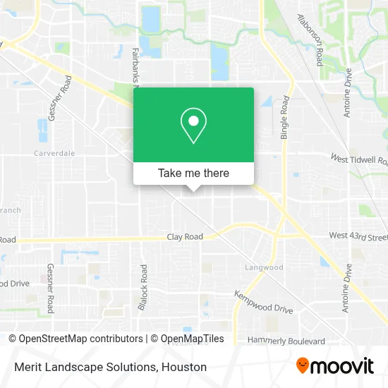 Merit Landscape Solutions map