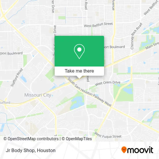 Jr Body Shop map