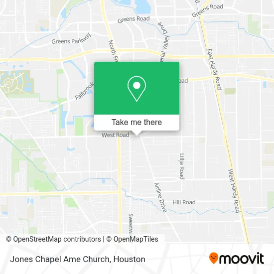 Jones Chapel Ame Church map