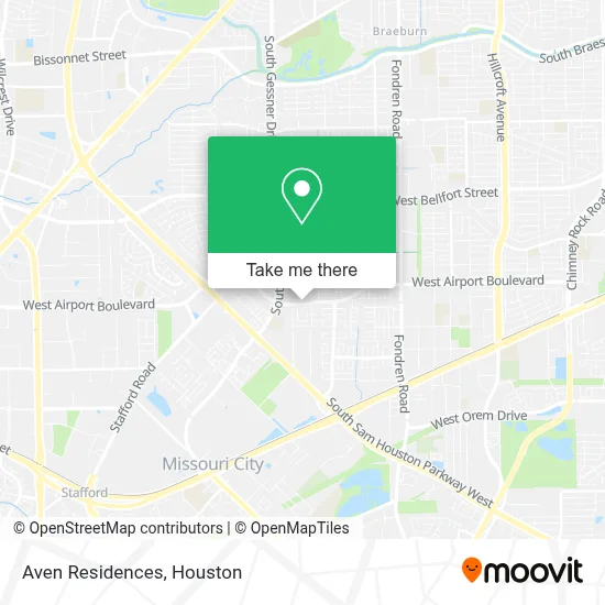 Aven Residences map