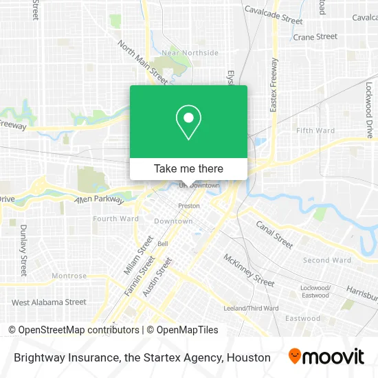 Brightway Insurance, the Startex Agency map