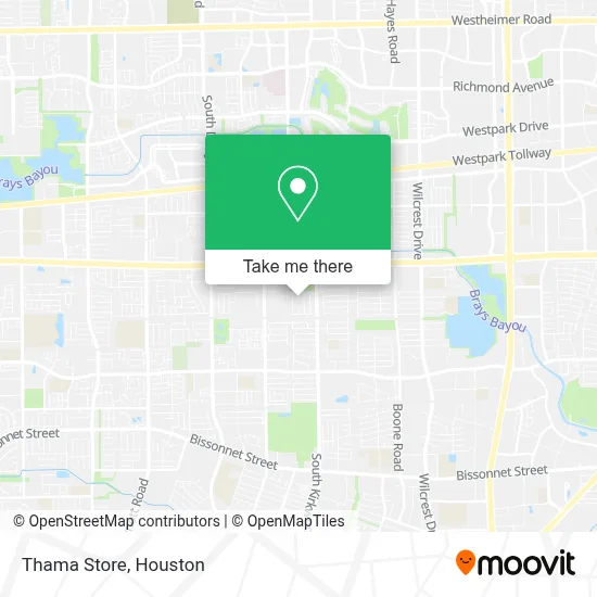 Thama Store map
