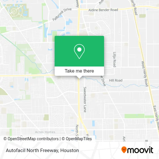 Autofacil North Freeway map