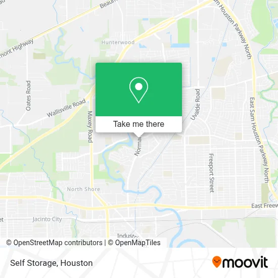 Self Storage map