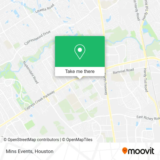 Mins Events map