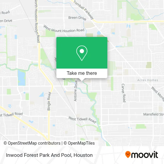 Inwood Forest Park And Pool map