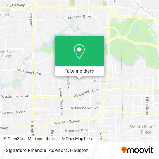 Signature Financial Advisors map