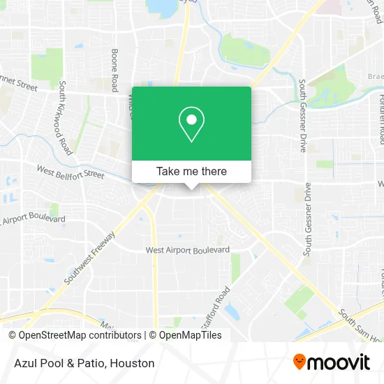 Azul Pool & Patio map