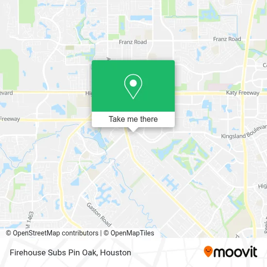 Firehouse Subs Pin Oak map