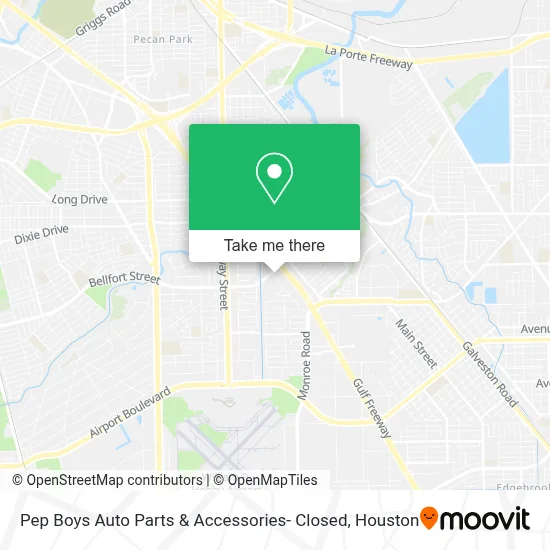 Pep Boys Auto Parts & Accessories- Closed map