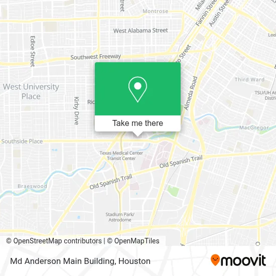 Md Anderson Main Building map