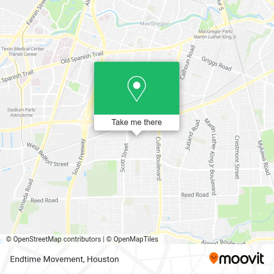 Endtime Movement map