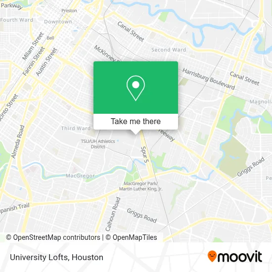 University Lofts map