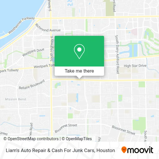 Liam's Auto Repair & Cash For Junk Cars map