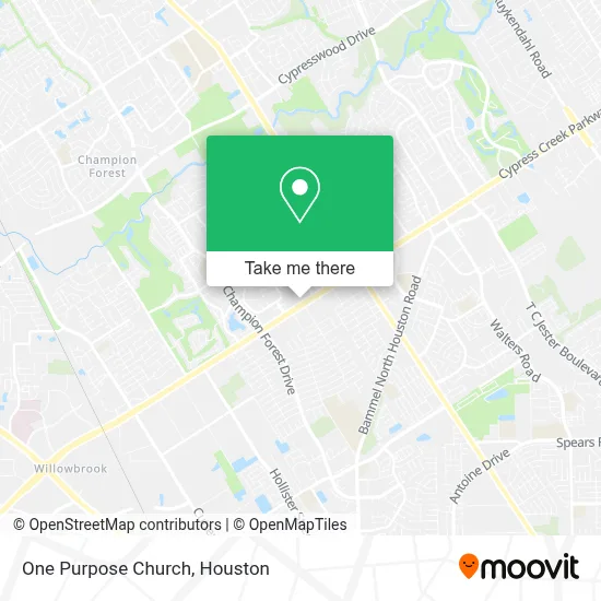 One Purpose Church map
