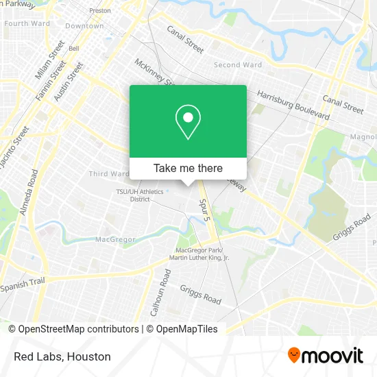 Red Labs map