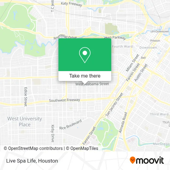 Live Spa Life map