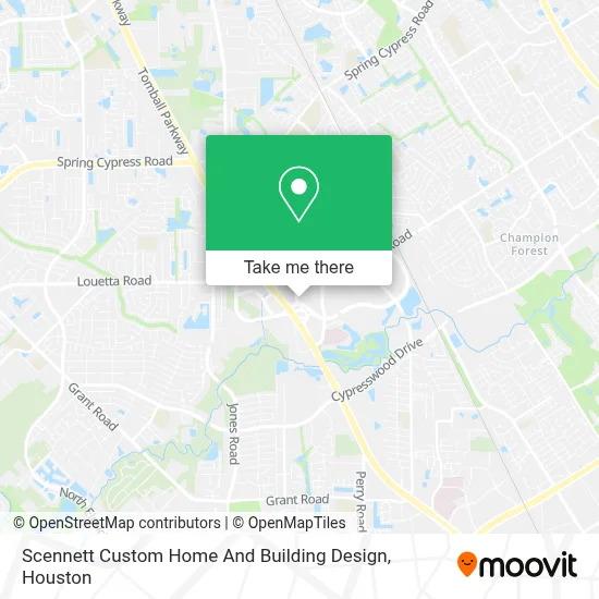 Scennett Custom Home And Building Design map