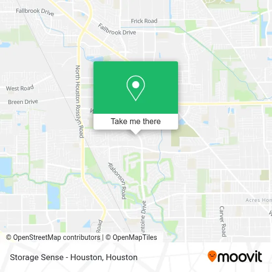 Storage Sense - Houston map