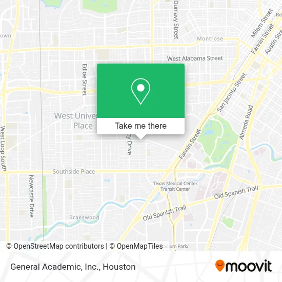 General Academic, Inc. map