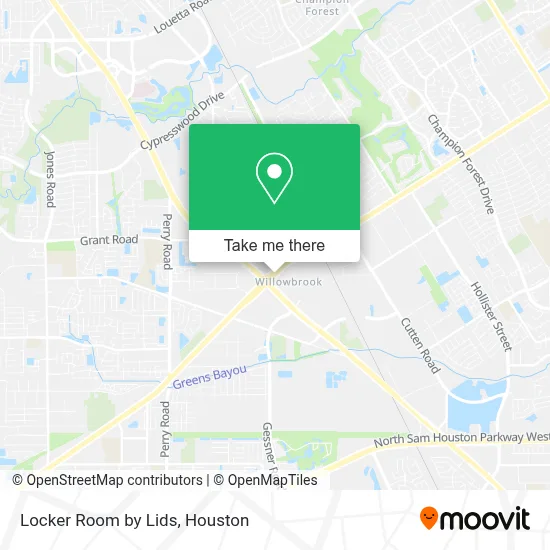 Locker Room by Lids map