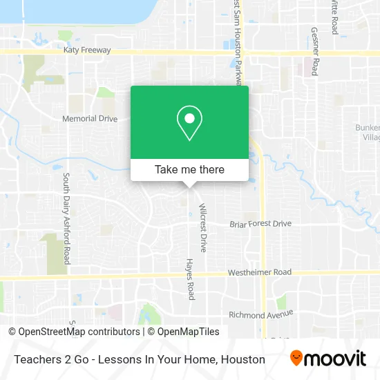 Teachers 2 Go - Lessons In Your Home map