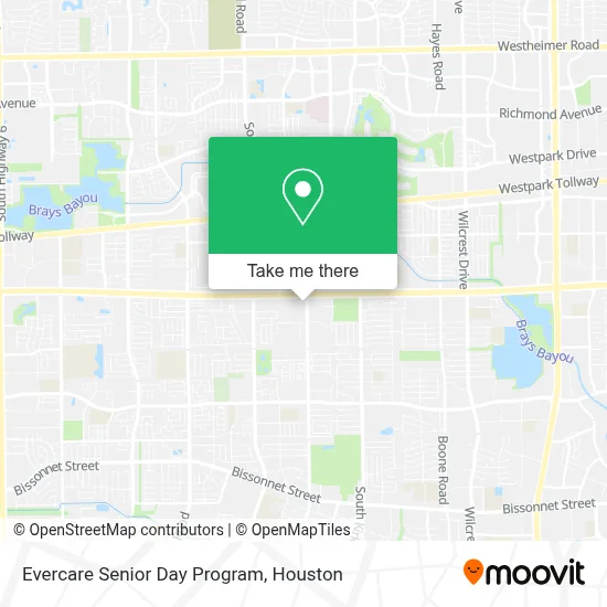 Evercare Senior Day Program map