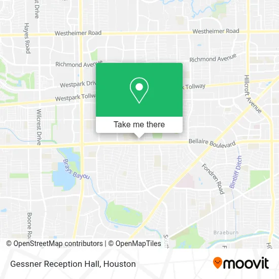 Gessner Reception Hall map