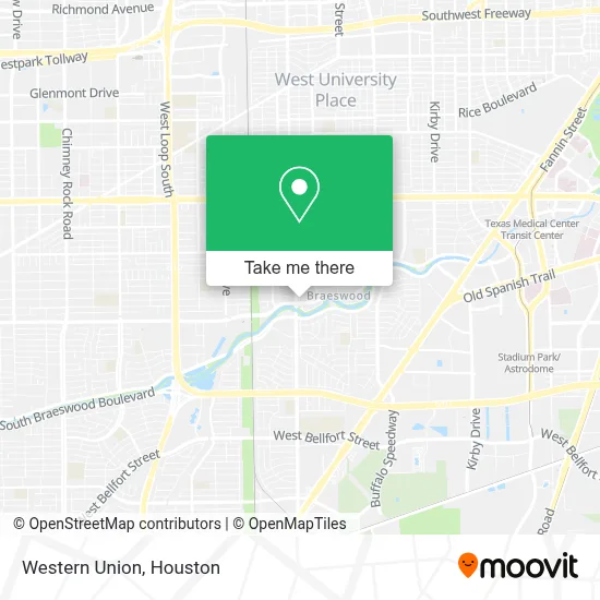 Western Union map
