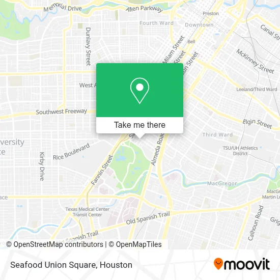 Seafood Union Square map