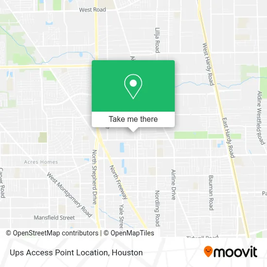 Ups Access Point Location map