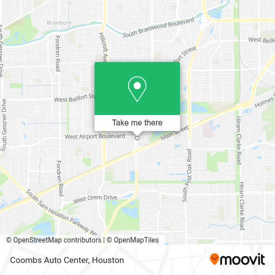 Coombs Auto Center map