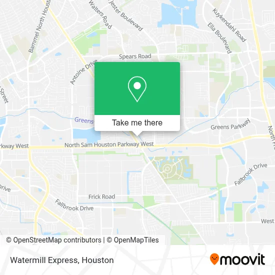 Watermill Express map