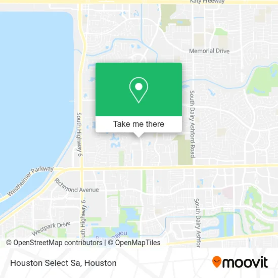 Houston Select Sa map