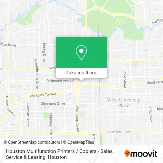Houston Multifunction Printers / Copiers - Sales, Service & Leasing map