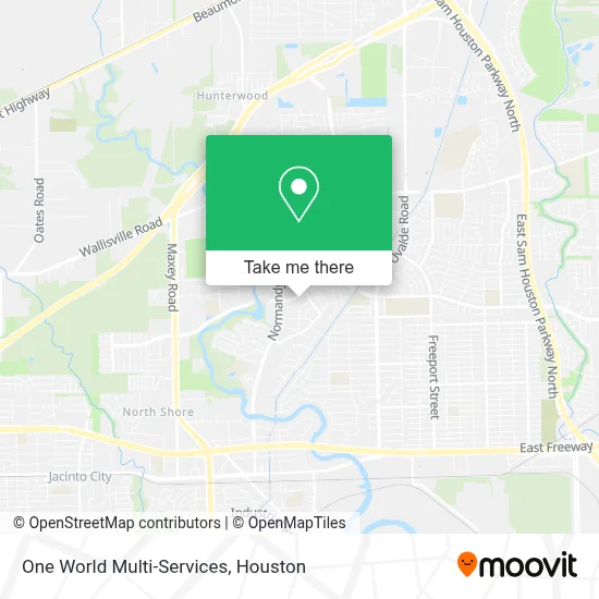 One World Multi-Services map